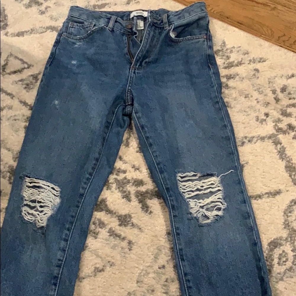 Forever 21 high wasted distressed jeans